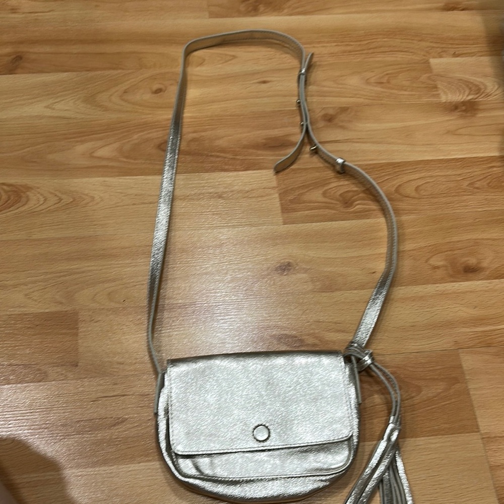 American Eagle-Elegant Silver Women's Crossbody Bag- Leather

Brand New